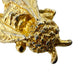 vintage gold tone metal Bee BROOCH small insect jewelry pin