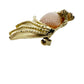 vintage gold & pink fish BROOCH fantail goldfish jewelry pin