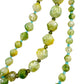 vintage long strand of green & blue beads Beaded Necklace costume jewelry