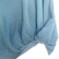 Banana Republic black sleeveless TOP blouse women's M medium knotted hem
