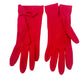 vintage Van Raalte red nylon Fashion Gloves women's OS one size made in USA