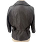 Avanti New York brown leather short Jacket women's MEDIUM fitted 3/4 sleeves