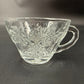 set of 3 vintage Anchor Hocking Vintage Clear Snack Cups grape clusters leaves