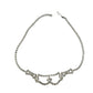 vintage clear rhinestones Choker Necklace costume jewelry