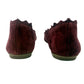 Audrey Brooke burgundy Winny Ballet Flats size 7M shoes suede leather scalloped