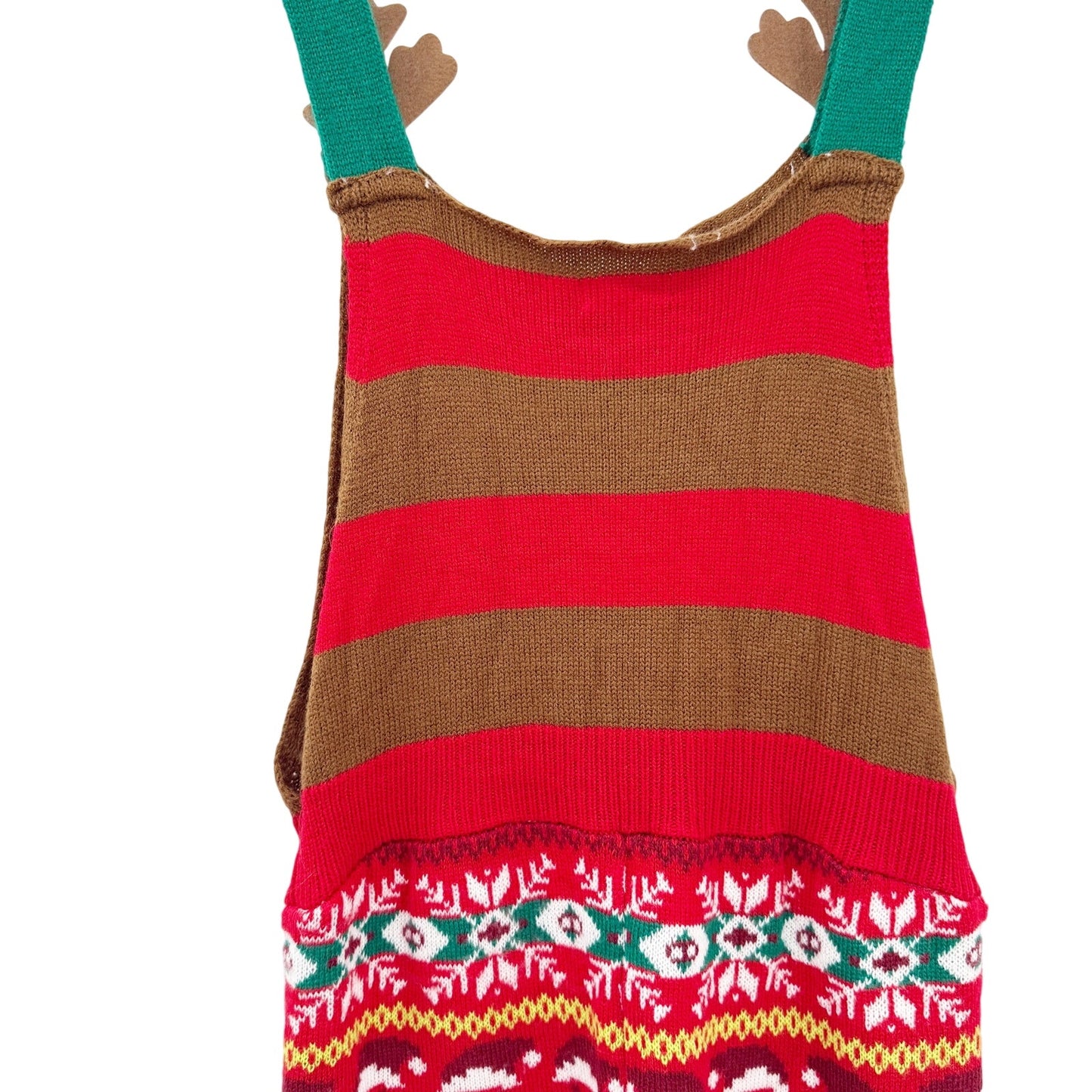 Rudolph the Red Nosed Reindeer Ugly Christmas Sweater Jumpsuit women's MEDIUM