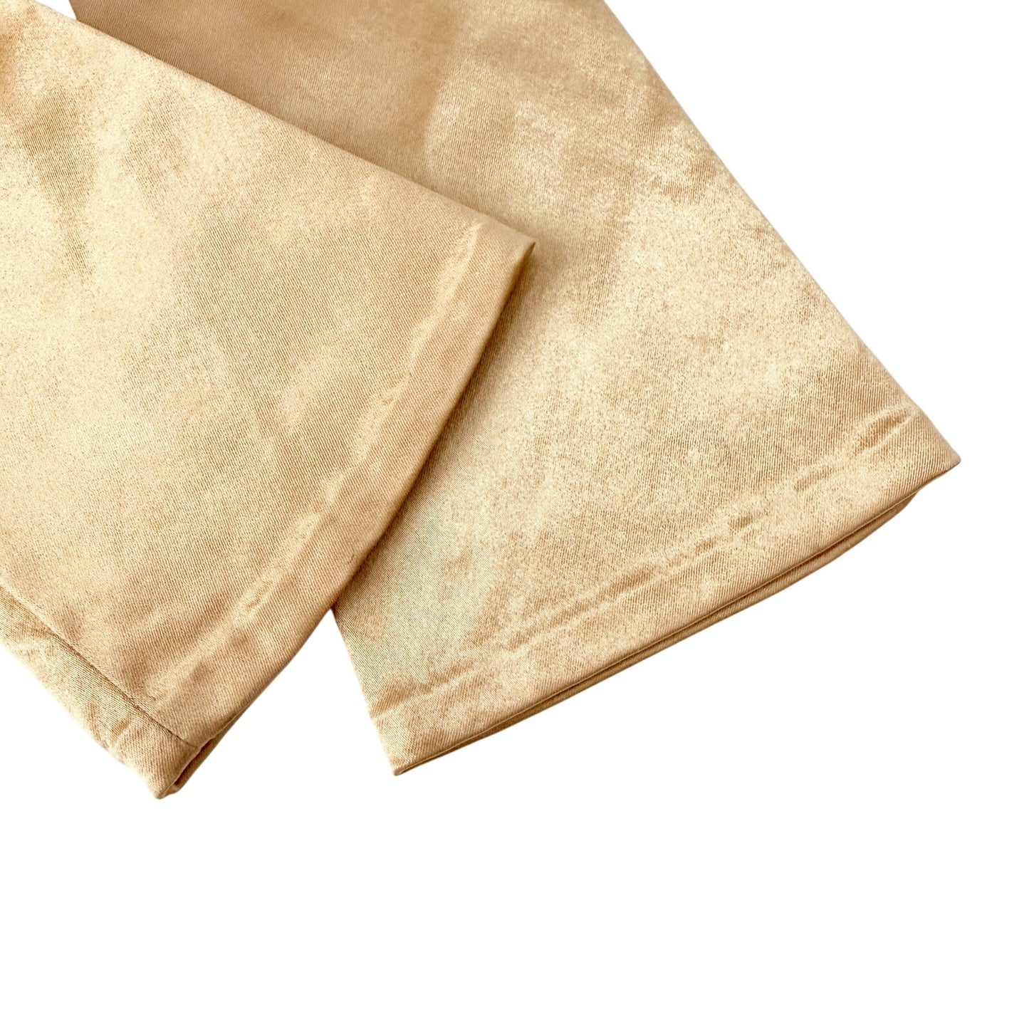 vintage champagne satin Stretchies Dress Gloves women's SMALL elbow length