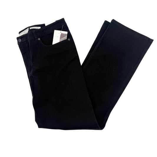 Jones New York black Shape Control denim Jeans women's 14 straight leg pants NEW