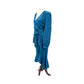 Veronica Beard blue cerulean Miriam Dress women's 10 medium NWT $550 ruffle hem