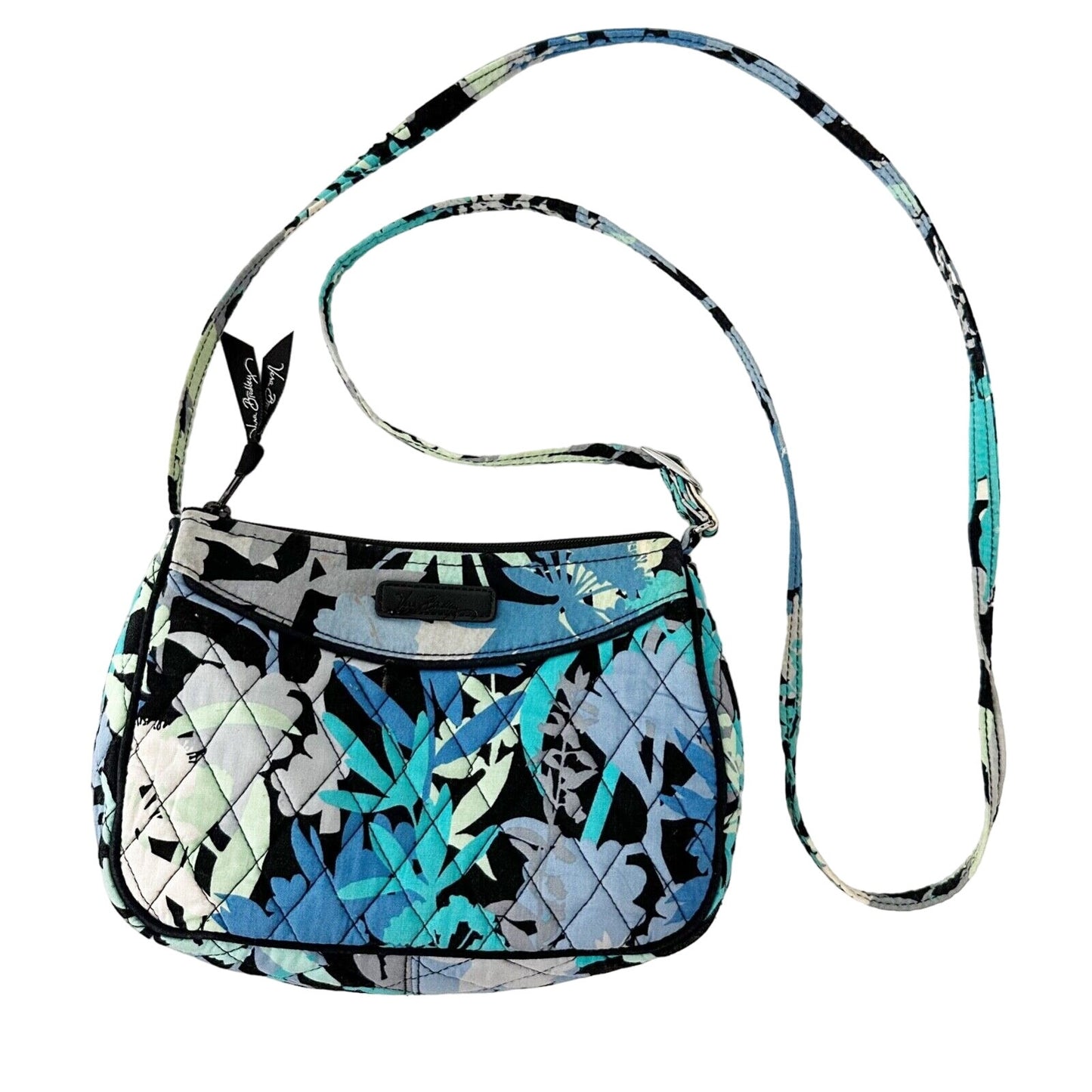 Vera Bradley blue Camofloral Crossbody hipster Purse bag Spring 2016 handbag