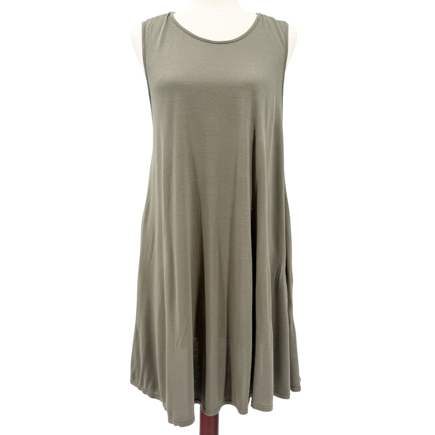 Free People Beach olive Tank tunic mini Dress women's MEDIUM summer casual boho