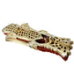 vintage Marcel Boucher burgundy & gold Asian figure BROOCH costume jewelry pin