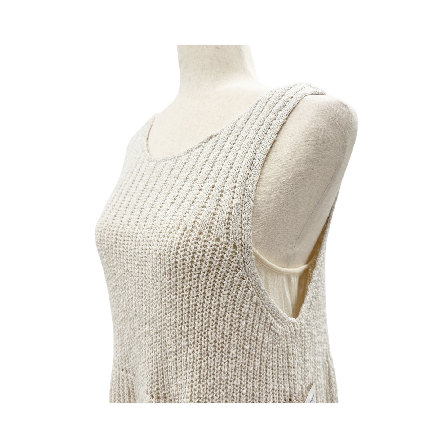 new Waterfall Ruffle sweater Dress by Free People oatmeal neutral women's SMALL