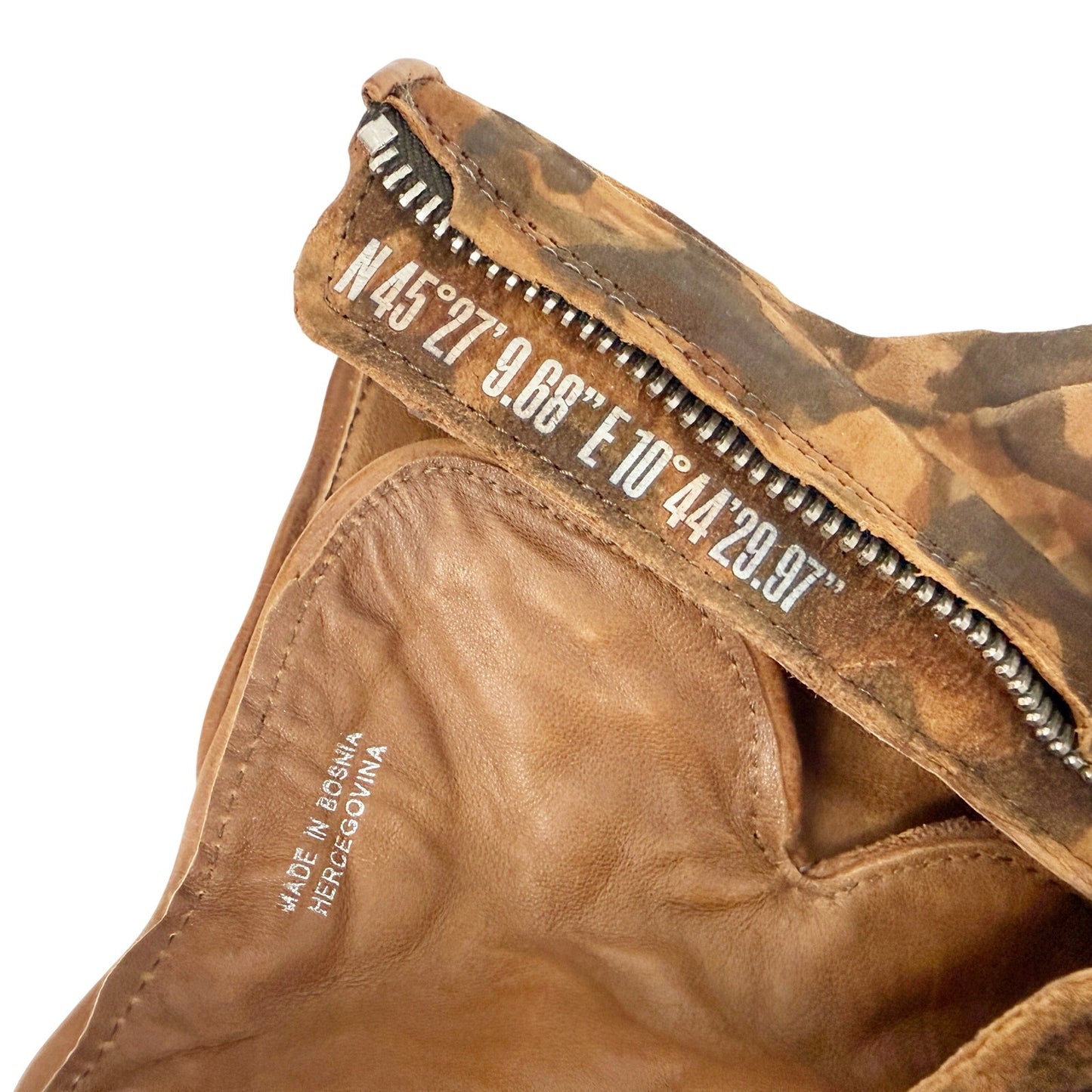 A.S.98 brown camouflage Traver leather Boots women's EU 37 shoes mid-calf