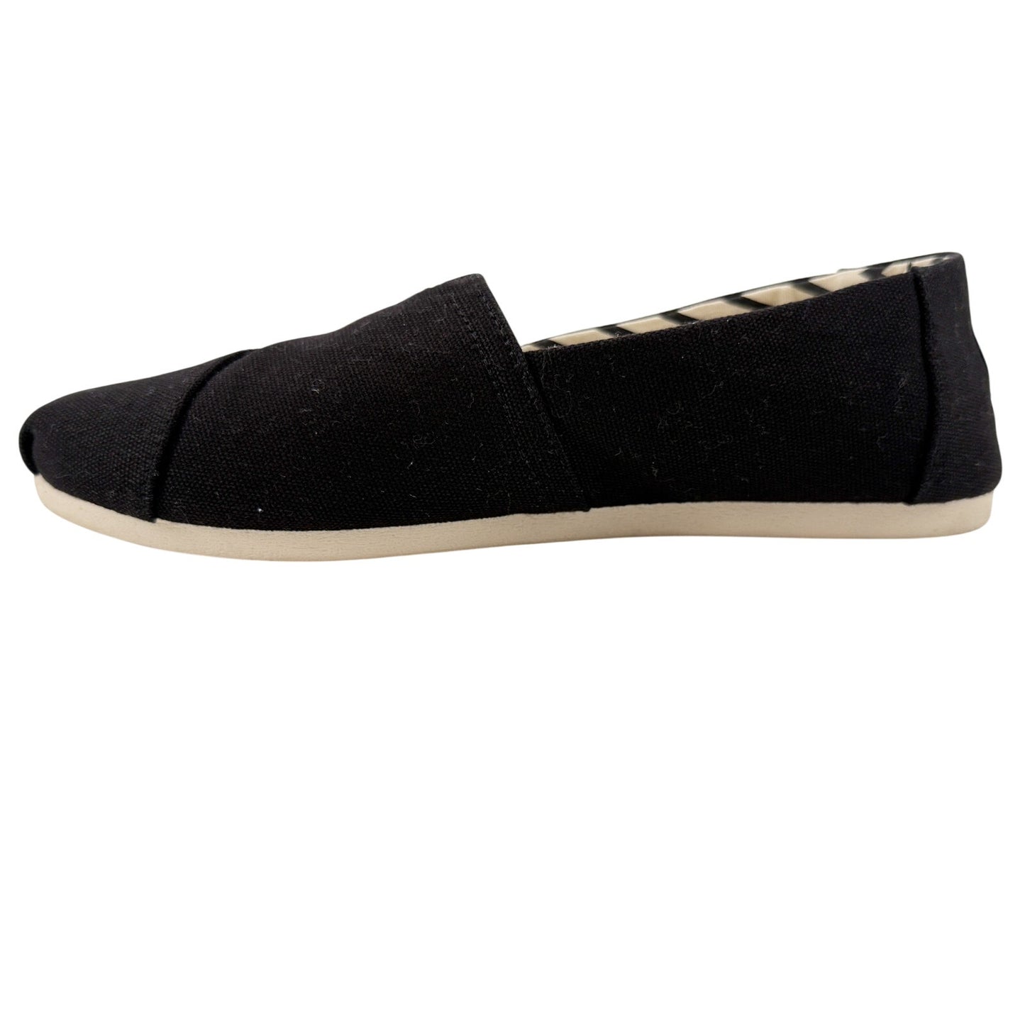 TOMS black Alpargata Heritage Canvas Slip-on Shoes womens 8.5 classic espadrille