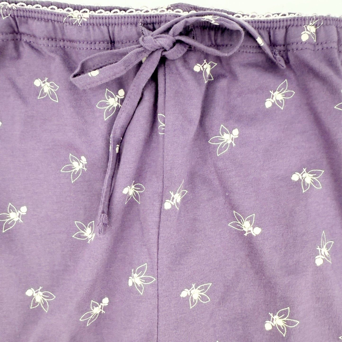 Jockey purple pink floral Sleep Pants women's SMALL pajama lounge bottoms NEW