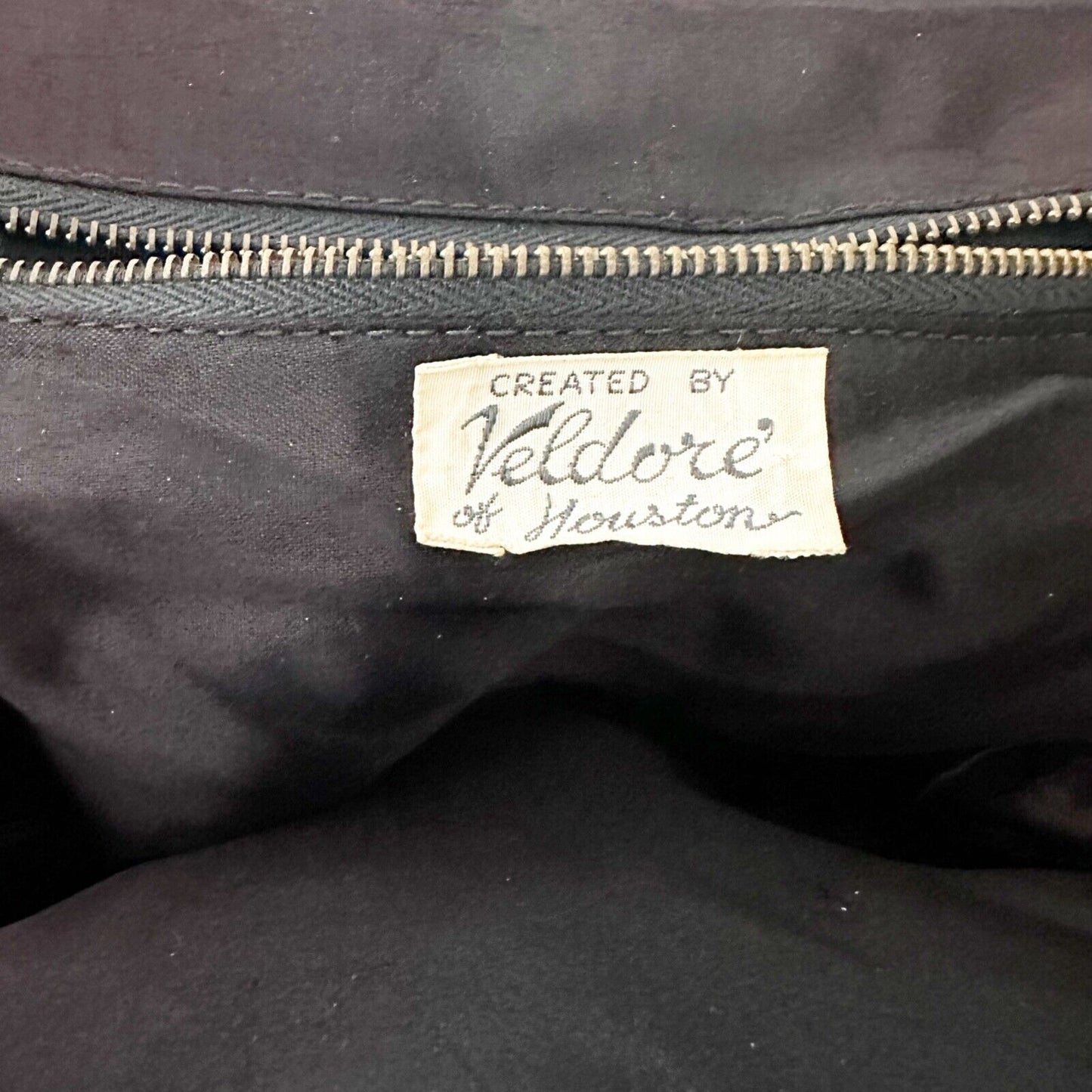 vintage Veldore of Houston embellished Handbag velvet beads needlepoint purse
