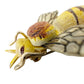 vintage brown & yellow gold Wasp Brooch flying insect jewelry pin made in Korea