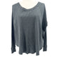 We The Free People dark gray Thermal shirt Top women's XS