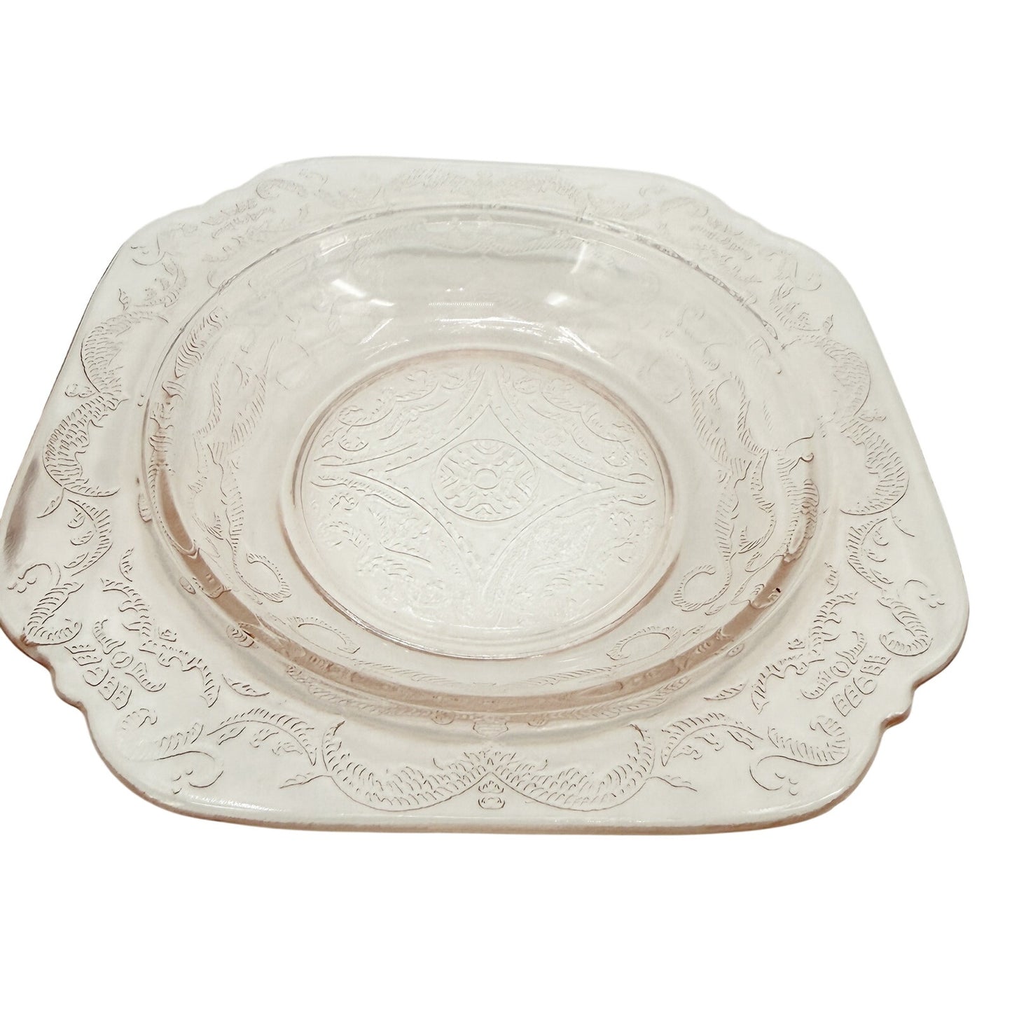 Recollection Pink Covered Butter Dish | Indiana Glass