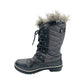 Sorel Tofino black Winter mid-calf Boots women's 7 waterproof faux fur