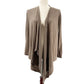 Ann Taylor LOFT brown open front Cardigan Sweater Top women's MEDIUM lightweight