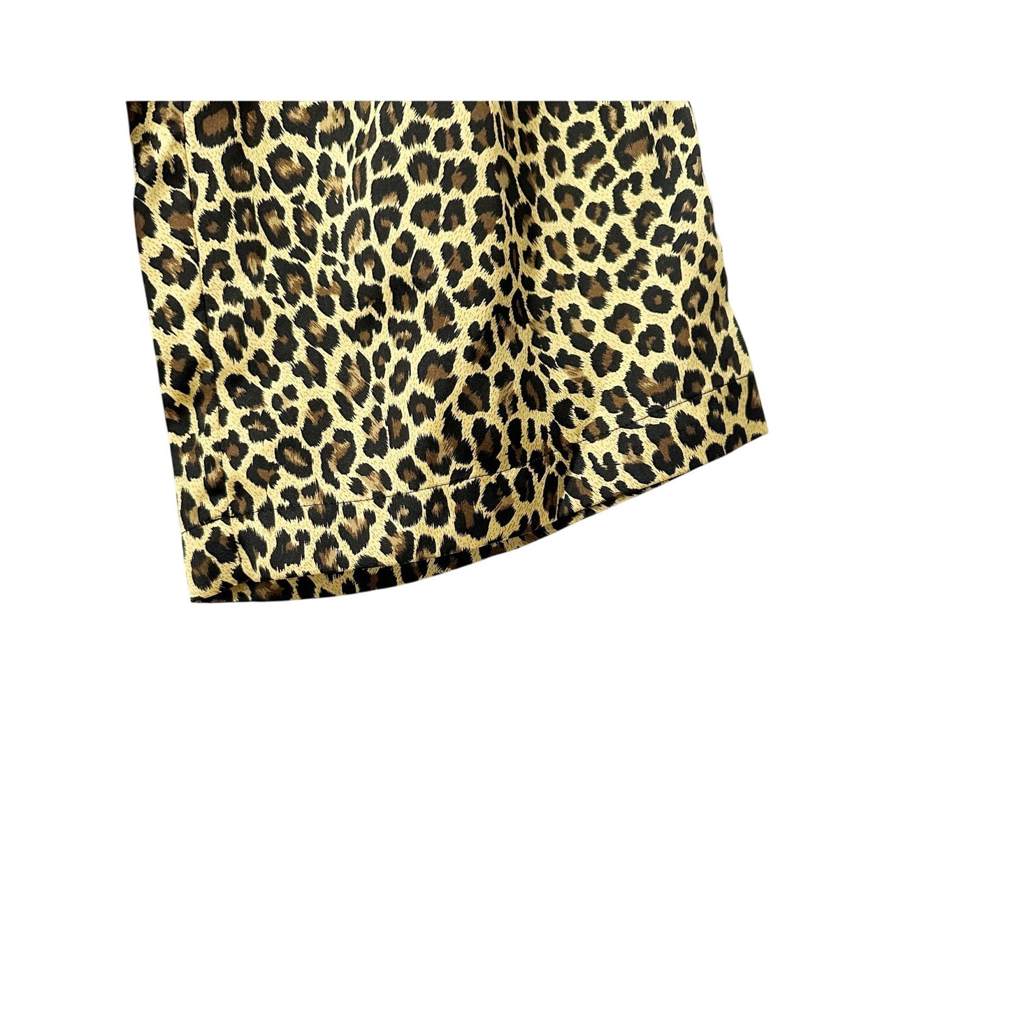 Victoria's Secret satin leopard Lounge Pajama Pants women's size SMALL wide leg