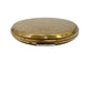 vintage gold tone metal Stratton floral Compact round makeup tray mirror England