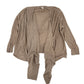 Ann Taylor LOFT brown open front Cardigan Sweater Top women's MEDIUM lightweight