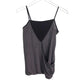 womens Banana Republic dark gray & black Camisole draped Top size XS new $49