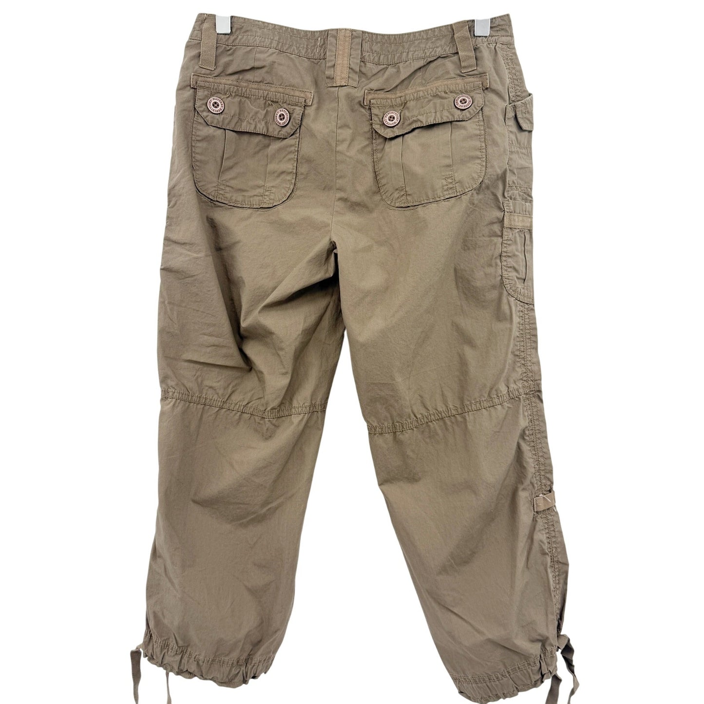Natural Reflections brown cargo Capri Pants women's 4 small casual hiking
