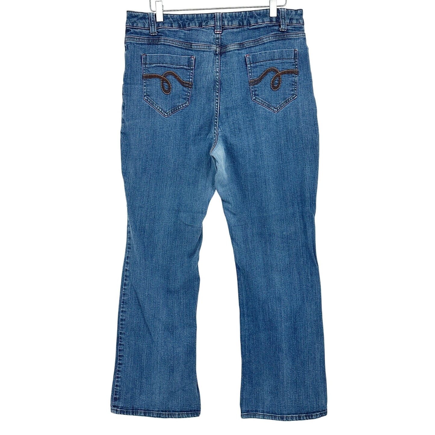 Smith's Dungarees medium wash blue denim JEANS women's size 16 bootcut pants