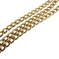 vintage Marvella gold chain Necklace oval faux blue stones costume jewelry