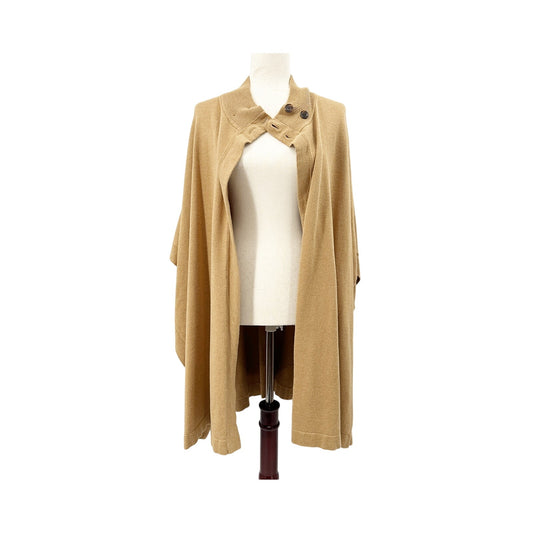 Banana Republic Factory camel Mock Neck Poncho sweater M / L medium large