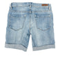 Blank NYC distressed blue denim cuffed Shorts women's 25 small stretch fabric