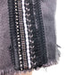 Free People black denim mini SKIRT embellished rhinestones size 2 small NEW $88