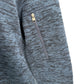 Lands' End dark blue heather 1/4 zip Fleece Pullover women's XL 18 jacket top