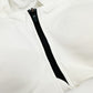 NIKE white zip front Sports Bra women's MEDIUM high impact workout wear