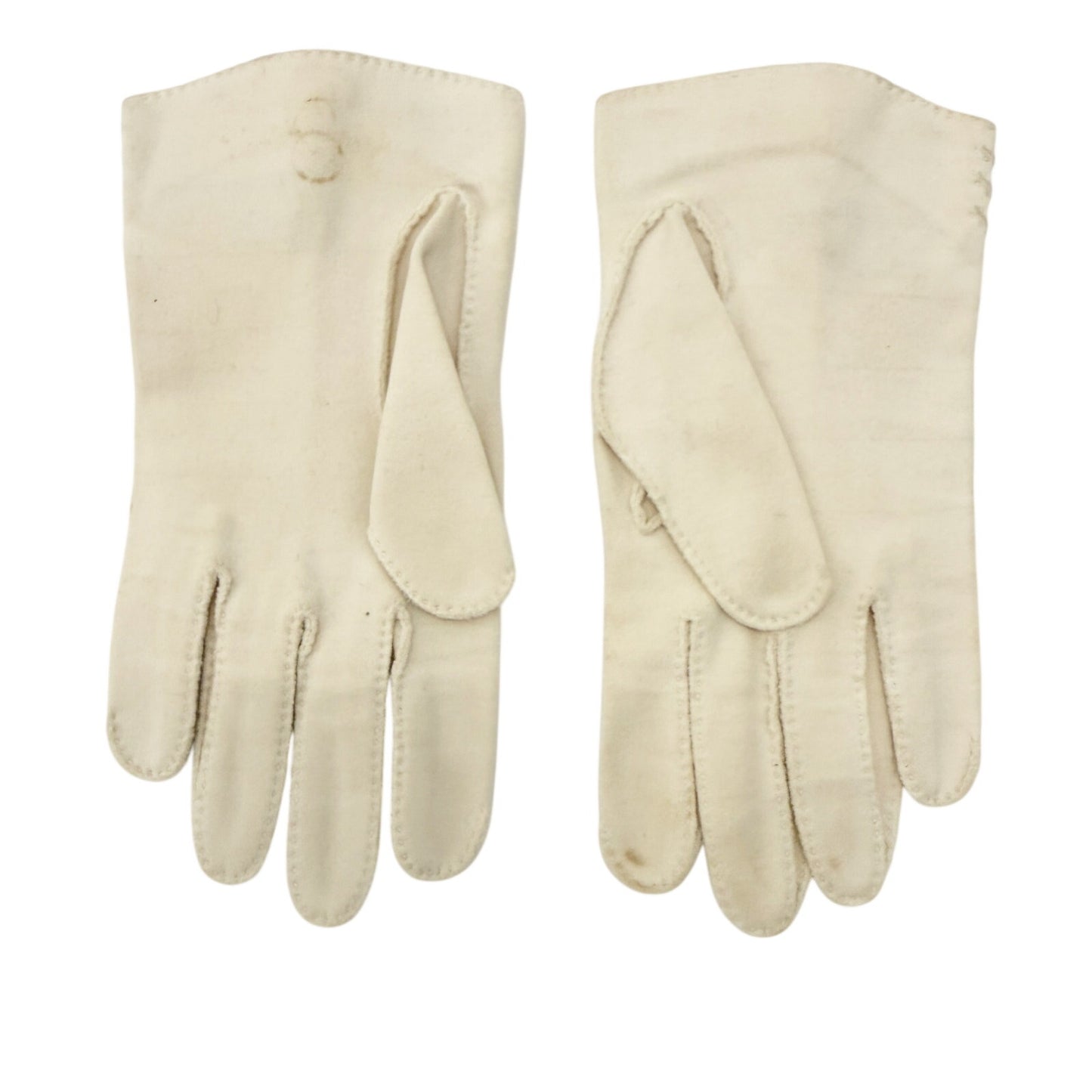 vintage Crescendoe ivory cream Fashion Dress Gloves women's 7 small medium