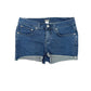 Venus dark blue denim cutoff Shorts 2" inseam women's size 10 rhinestone rivets