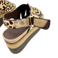 Naked Feet leopard print Geo Sandals women's 6.5 platform shoes calf hair heels