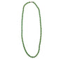 vintage SARAH COVENTRY green strand of ribbed beads NECKLACE costume jewelry