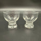 vintage pair Homestead Tumbler Glasses Federal Glass 4oz clear cups MCM cocktail