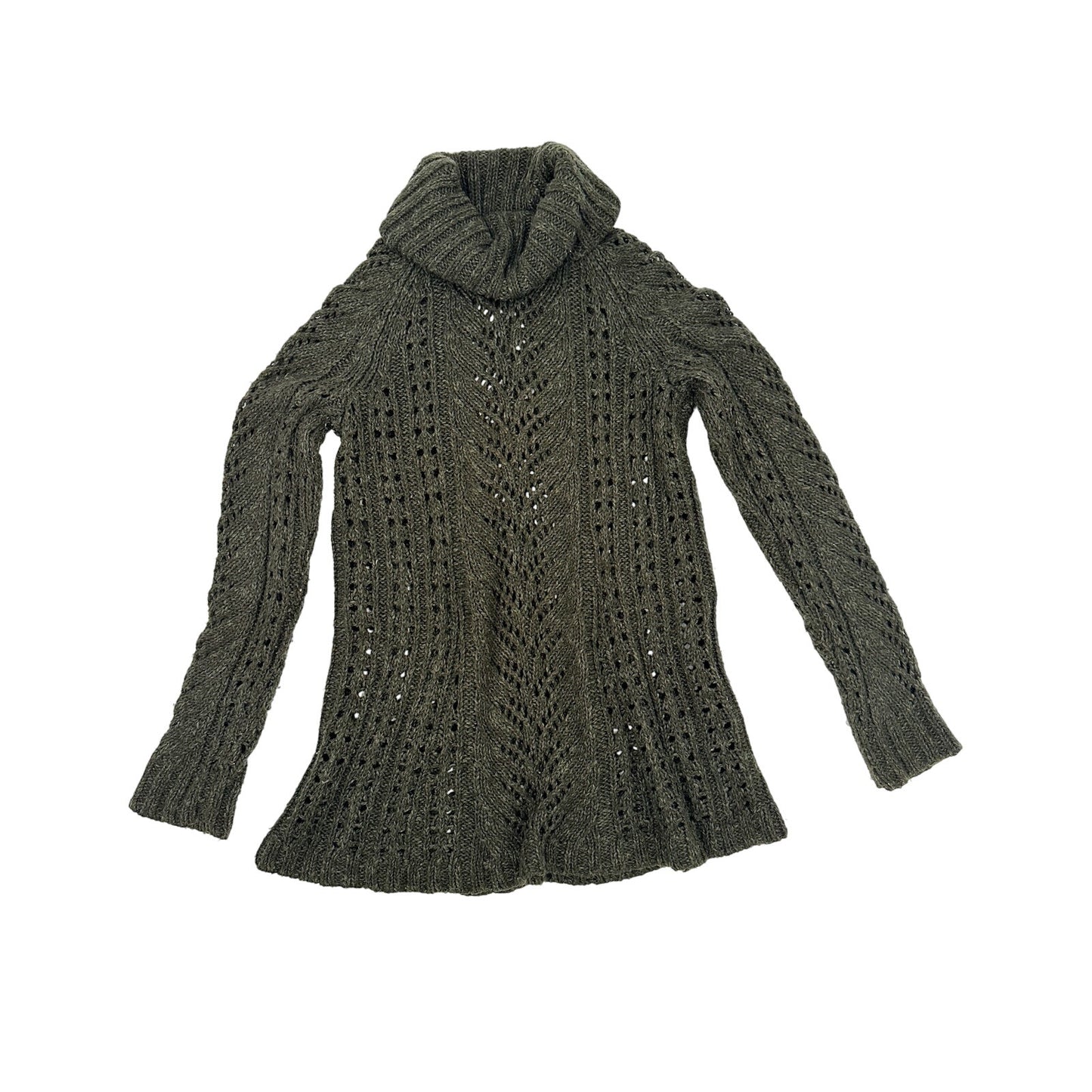 Sleeping on Snow Anthropologie dark green Eldora Turtleneck Sweater size MEDIUM