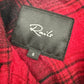 Rails red & black plaid Flannel button down Shirt women's SMALL
