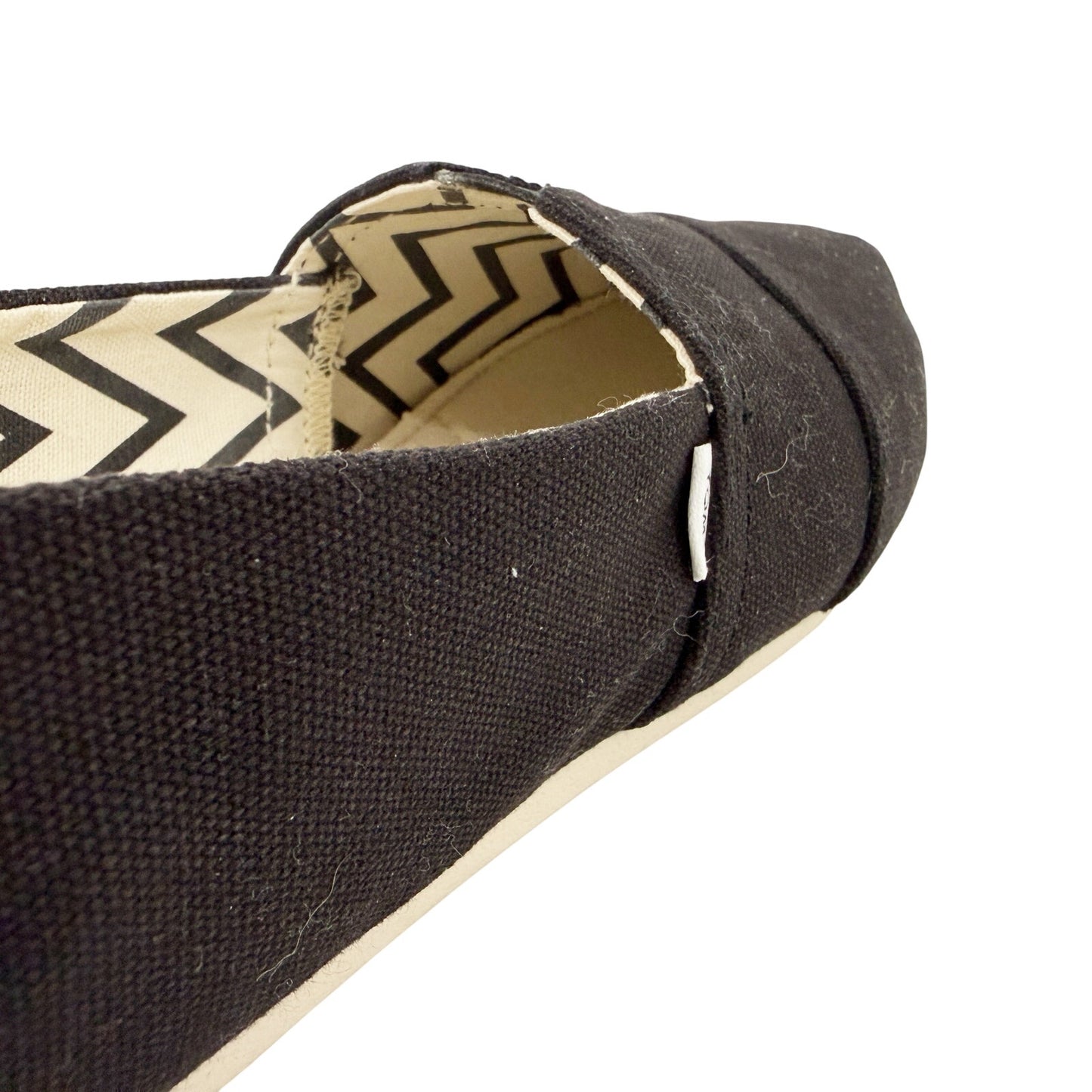 TOMS black Alpargata Heritage Canvas Slip-on Shoes womens 8.5 classic espadrille