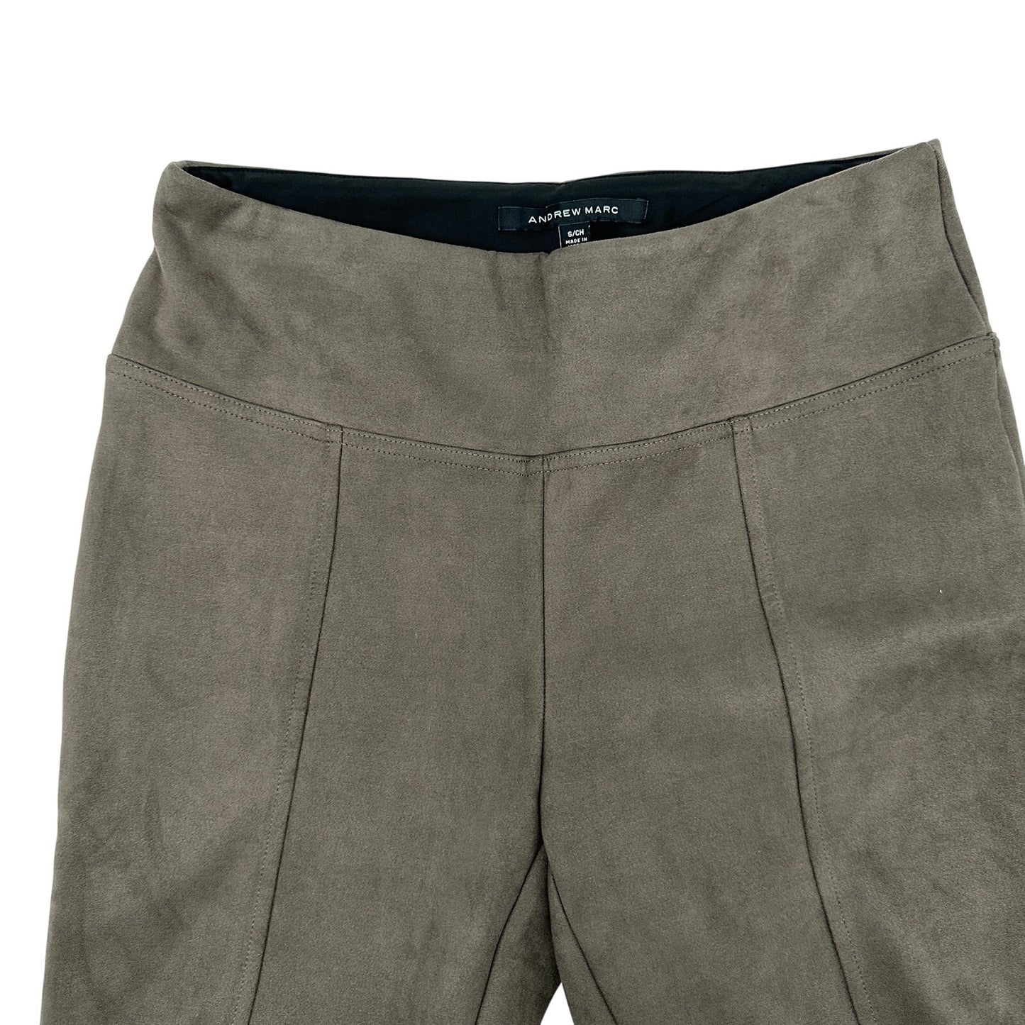 Andrew Marc taupe faux suede pull on Pants women's SMALL
