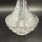 15" crystal cut glass Decanter & Stopper | vintage barware