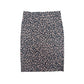 Ann Taylor Petite pink & navy blue Leopard print Pencil straight Skirt LARGE LP