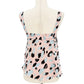 Buddy Love black peach blue Flowy Cropped Tank Top womens XS summer festival NEW